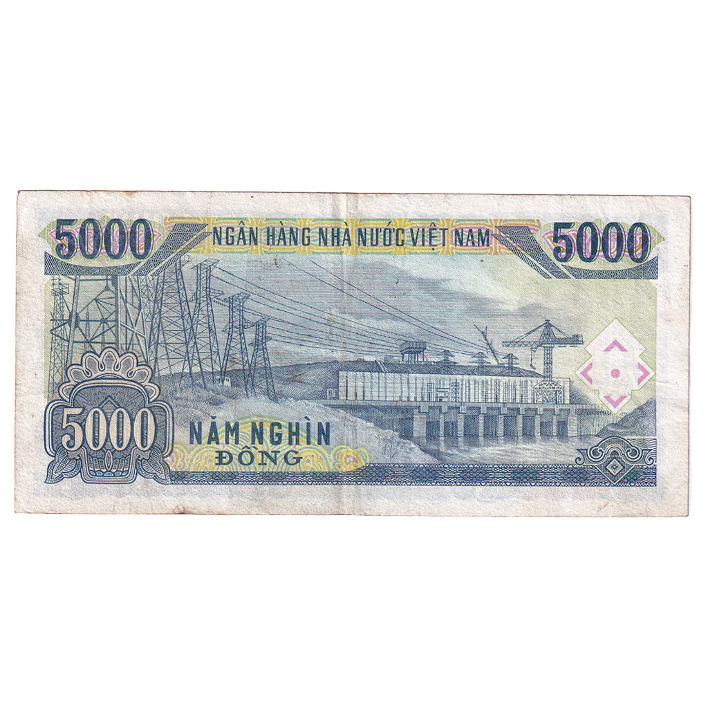 Banknote, Vietnam, 5000 D<ox>ng, 1991, KM:108a, EF(40-45)
