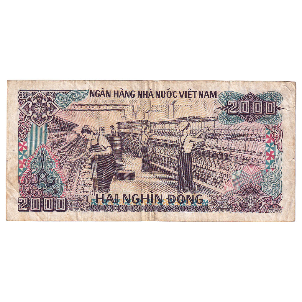 Banknote, Vietnam, 2000 D<ox>ng, 1988, KM:107a, EF(40-45)