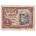 Billet, Espagne, 1 Peseta, 1953, 1953-07-22, KM:144a, TB+