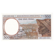 Banknote, Central African States, 500 Francs, 2000, KM:101Cg, UNC(65-70)