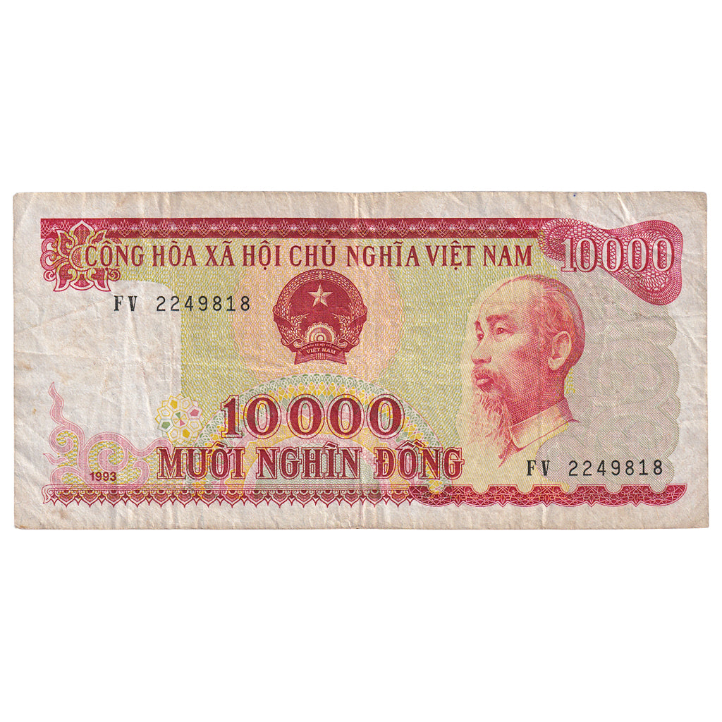 Banknote, Vietnam, 10,000 D<ox>ng, 1993, KM:115a, EF(40-45)
