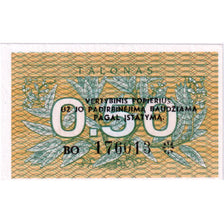 Geldschein, Lithuania, 0.50 Talonas, 1991, KM:31b, UNZ
