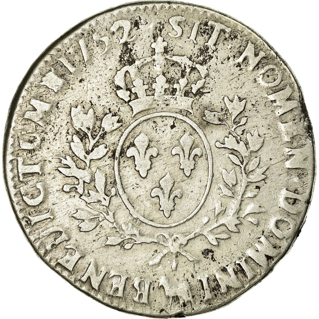 Coin, France, Louis XV, Écu de Béarn au bandeau, Ecu, 1752, Pau, VF(20-25)