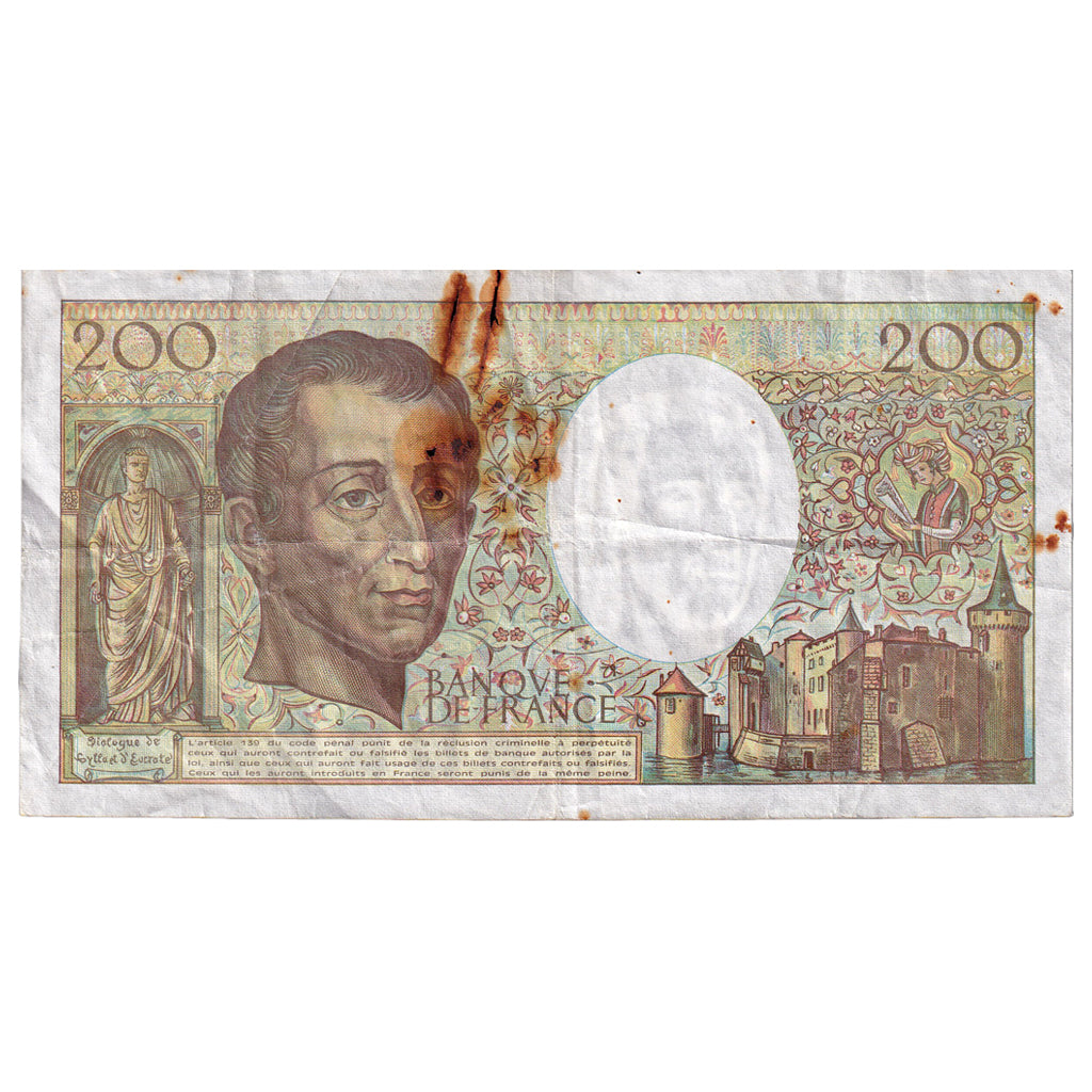 Frankreich, 200 Francs, Montesquieu, 1992, L.106, SGE, Fayette:70.12a, KM:155e