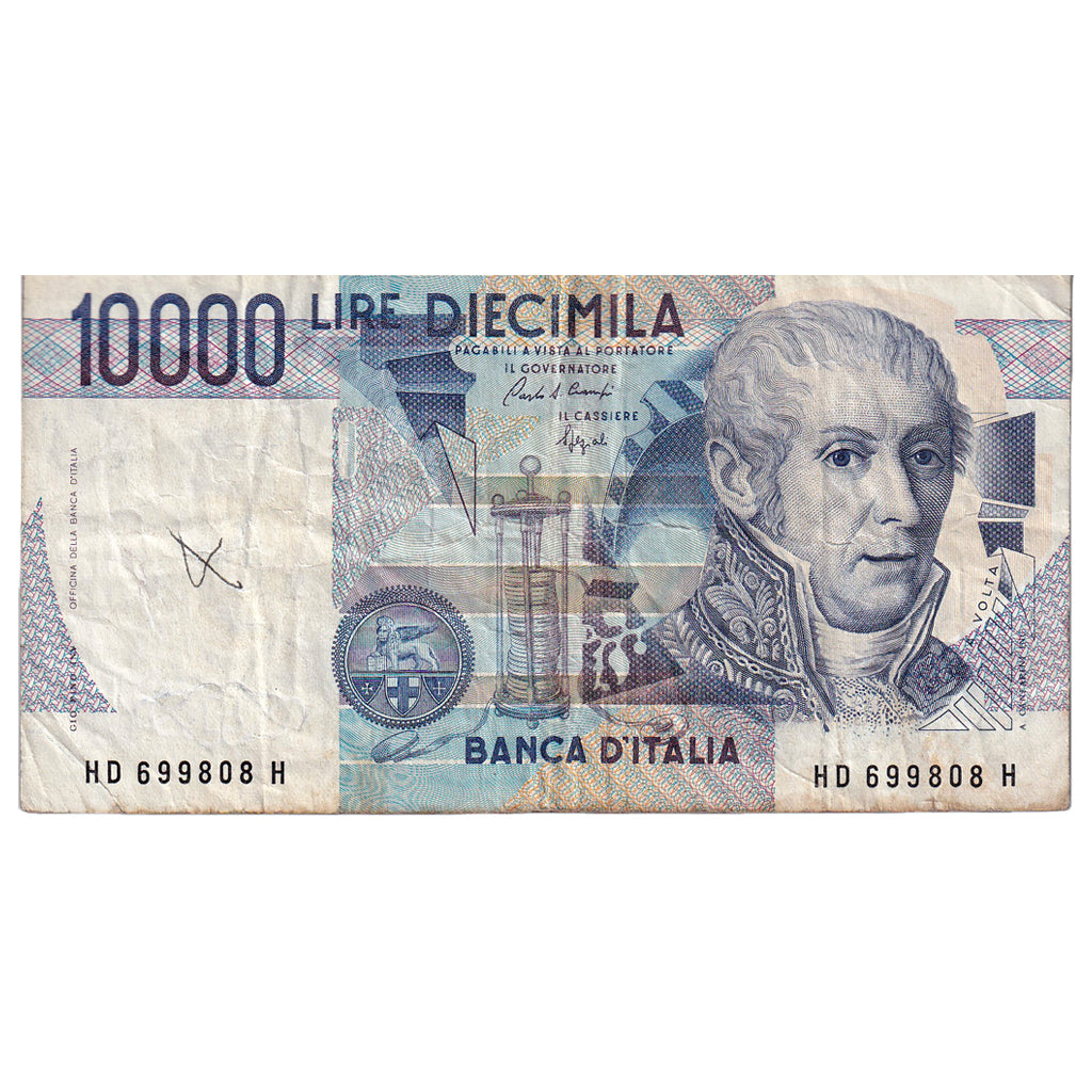 Nota, Itália, 10,000 Lire, 1984, 1984-09-03, KM:112b, VF(20-25)