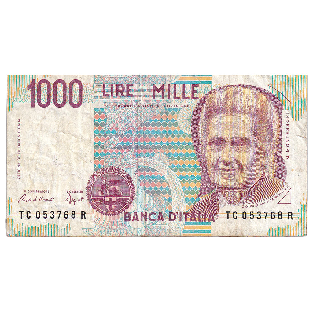 Billet, Italie, 1000 Lire, 1990-1993, KM:114a, TB