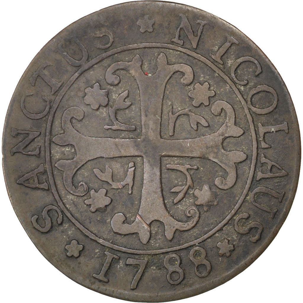 Coin, SWISS CANTONS, FREIBURG, 2 Kreuzer, 1788, EF(40-45), Billon, KM:47