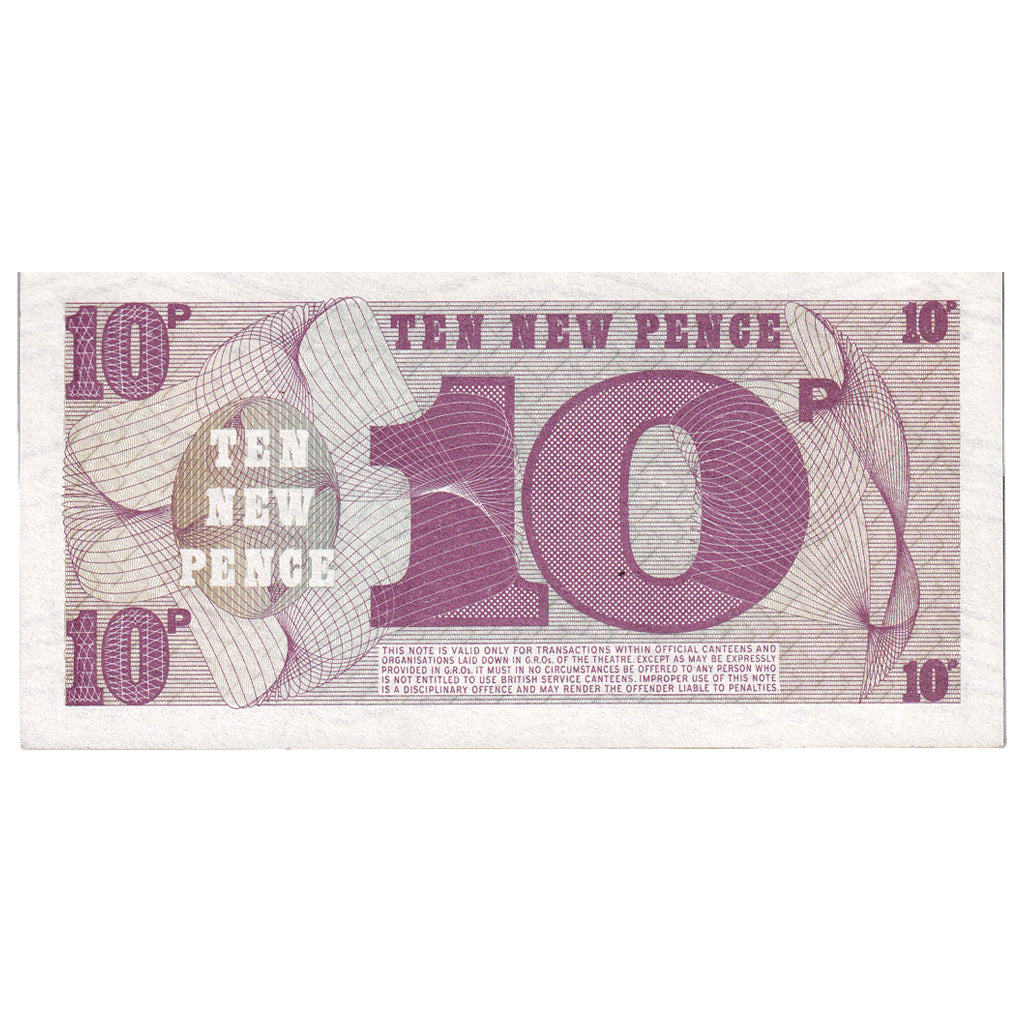 Banknot, Wielka Brytania, 10 New Pence, Undated (1972), KM:M48, UNC(65-70)