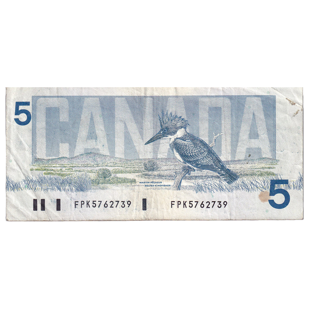 Banknote, Canada, 5 Dollars, 1986, KM:95b, VF(20-25)