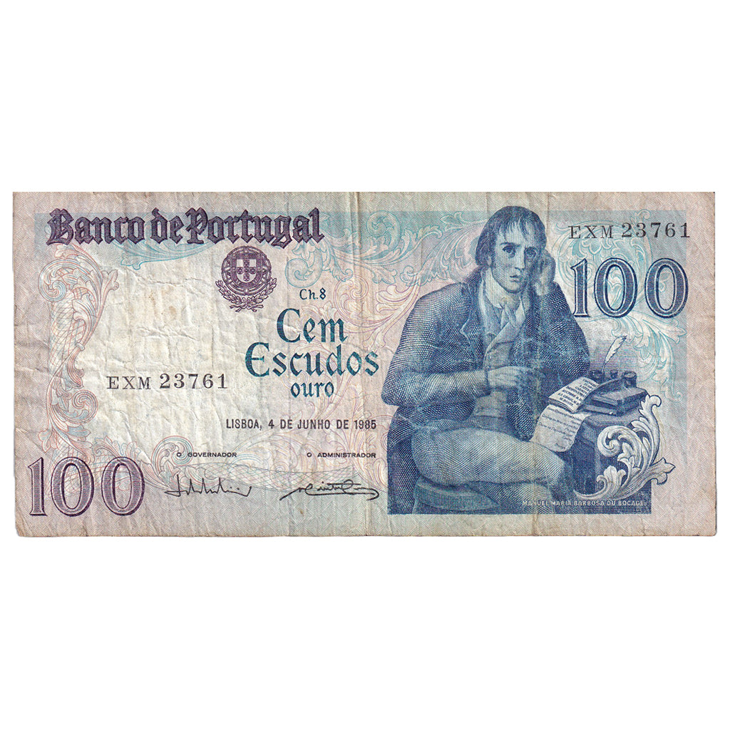 Biljet, Portugal, 100 Escudos, 1985, 1985-06-04, KM:178e, B