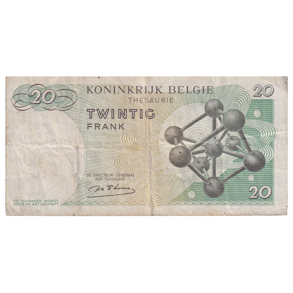 Biljet, België, 20 Francs, 1964, 1964-06-15, KM:138, TB
