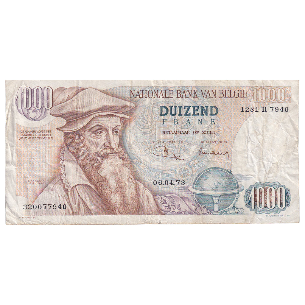 België, 1000 Francs, 1973-04-06, TTB