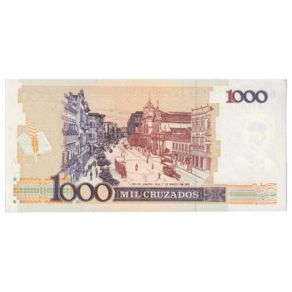 Nota, Brasil, 1000 Cruzados, Undated (1988), KM:213b, UNC(65-70)