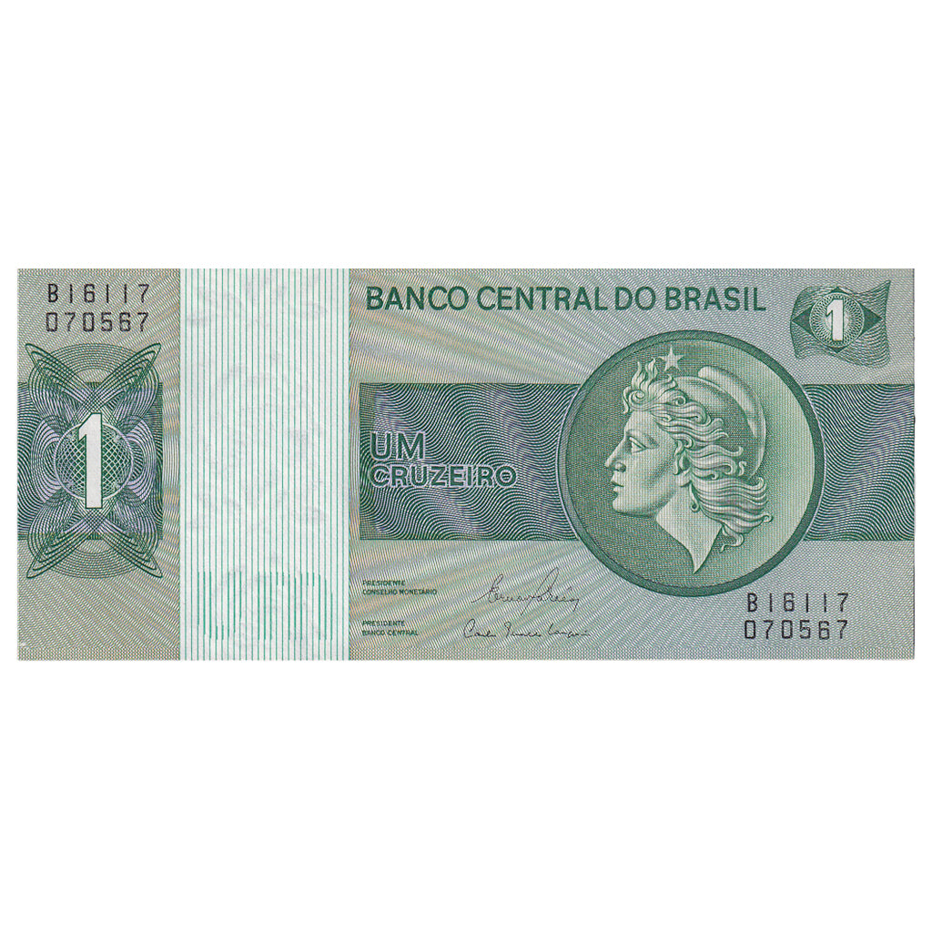 Geldschein, Brasilien, 1 Cruzeiro, 1980, KM:191Ac, UNZ