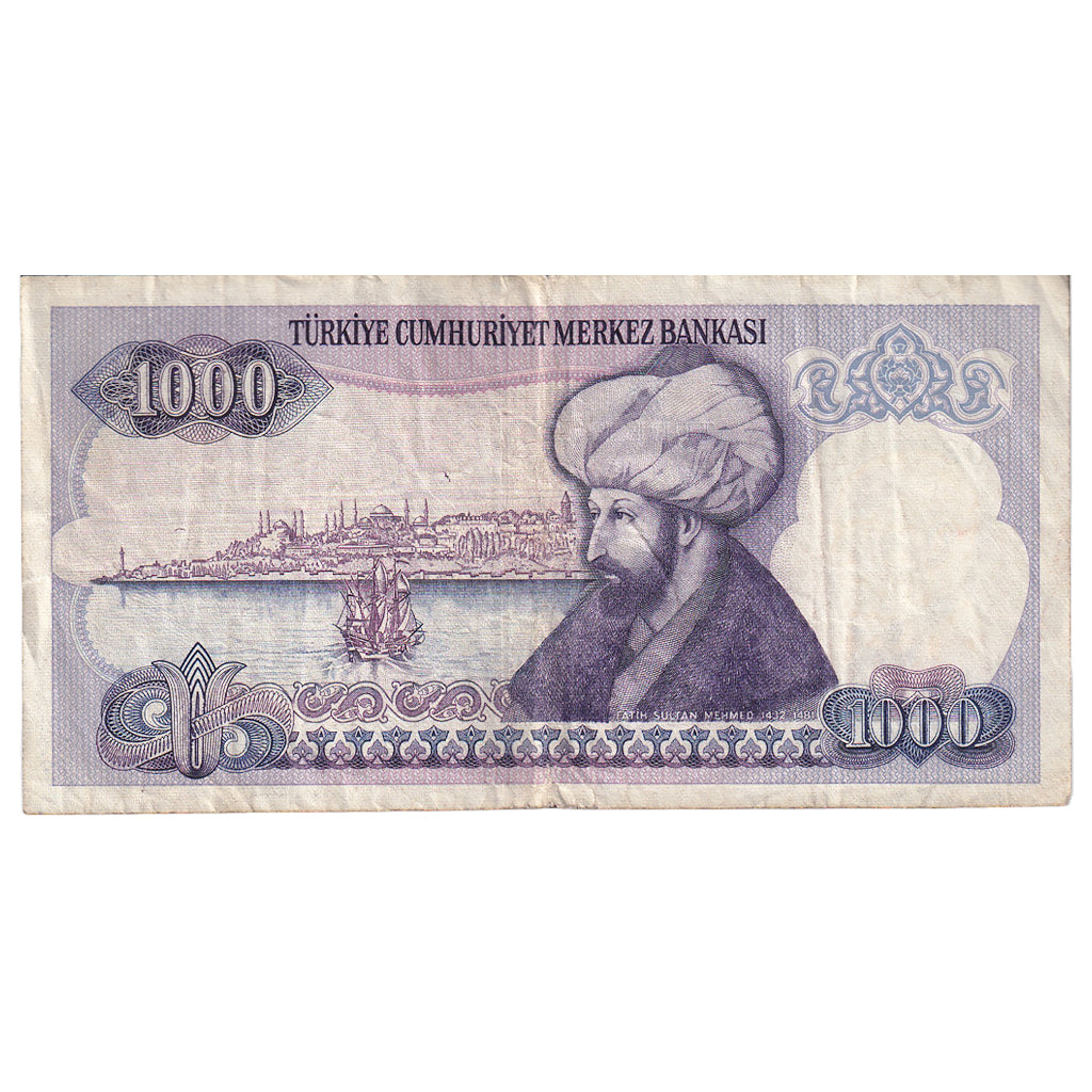 Banknote, Turkey, 1000 Lira, 1986, KM:196, EF(40-45)
