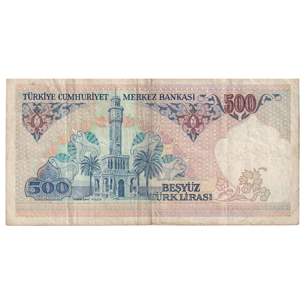 Banknot, Turcja, 500 Lira, 1984, KM:195, VF(20-25)