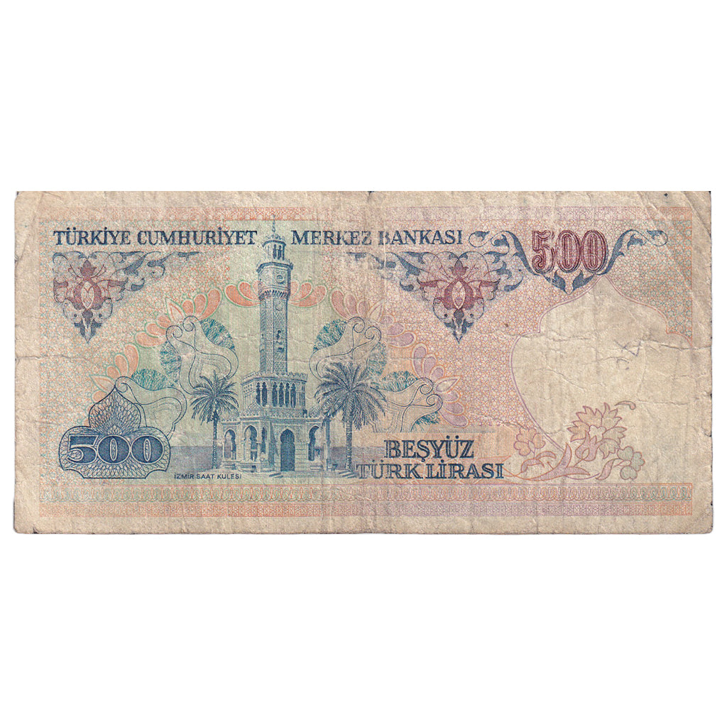Banknot, Turcja, 500 Lira, 1984, KM:195, VG(8-10)