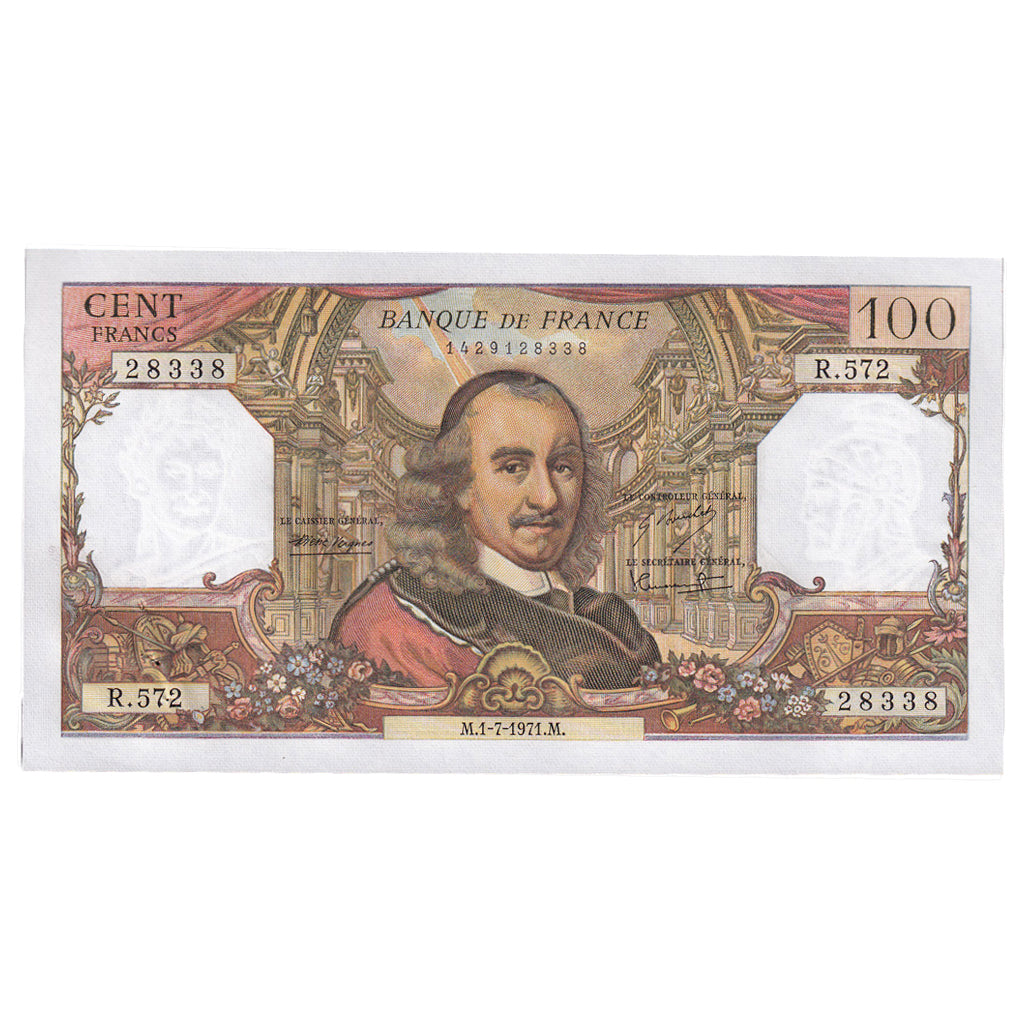 Frankrijk, 100 Francs, Corneille, 1971, R.572, TTB+, Fayette:65.36, KM:149d