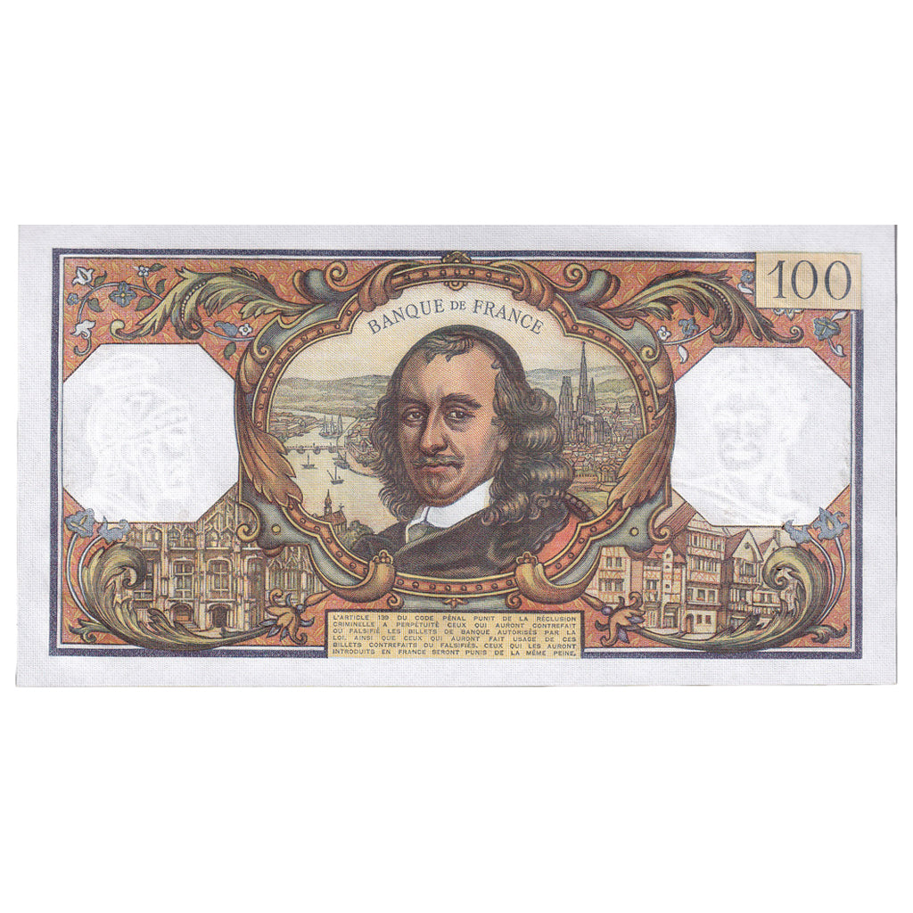 France, 100 Francs, Corneille, 1971, R.572, SPL, Fayette:65.36, KM:149d