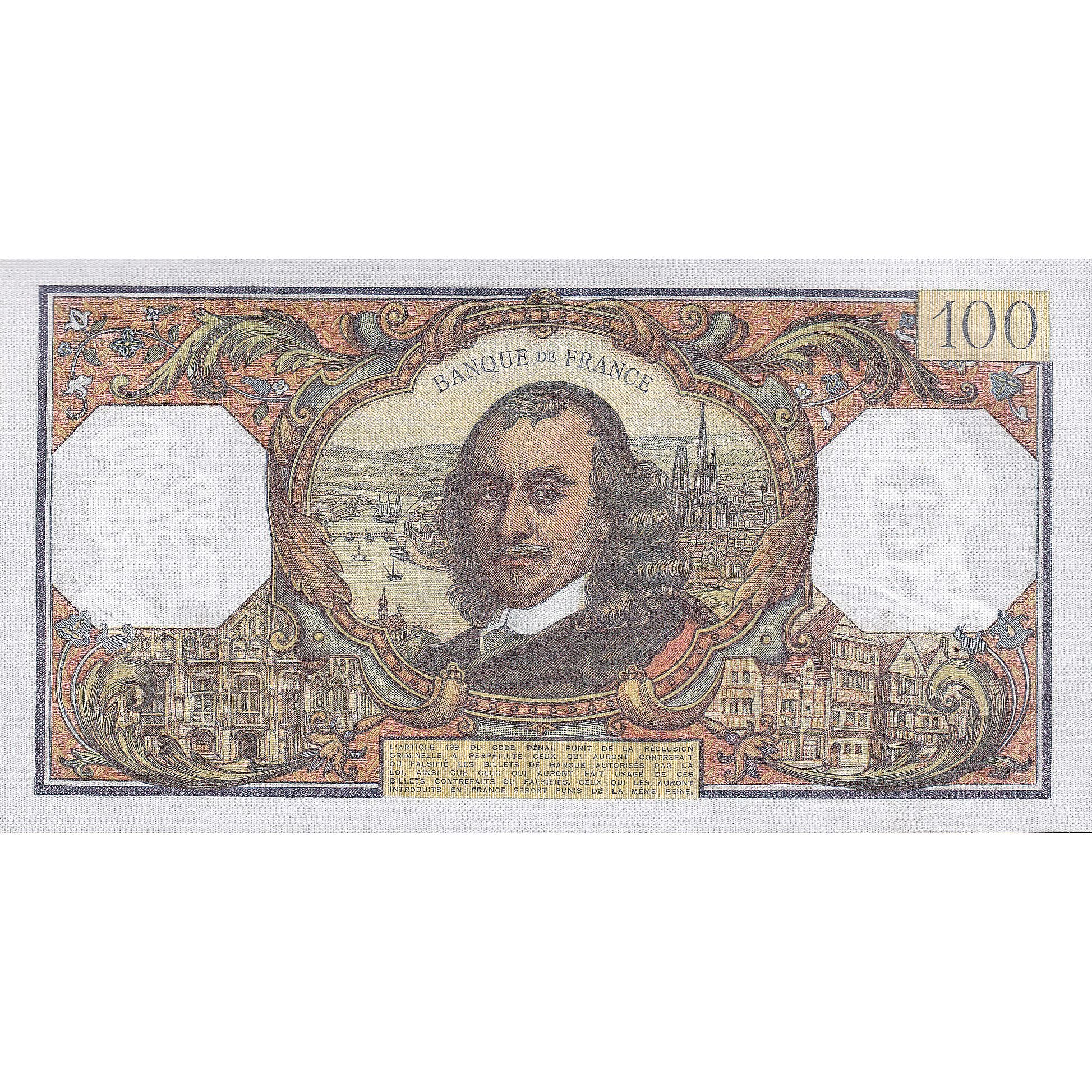 Frankrijk, 100 Francs, Corneille, 1971, R.572, SPL, Fayette:65.36, KM:149d