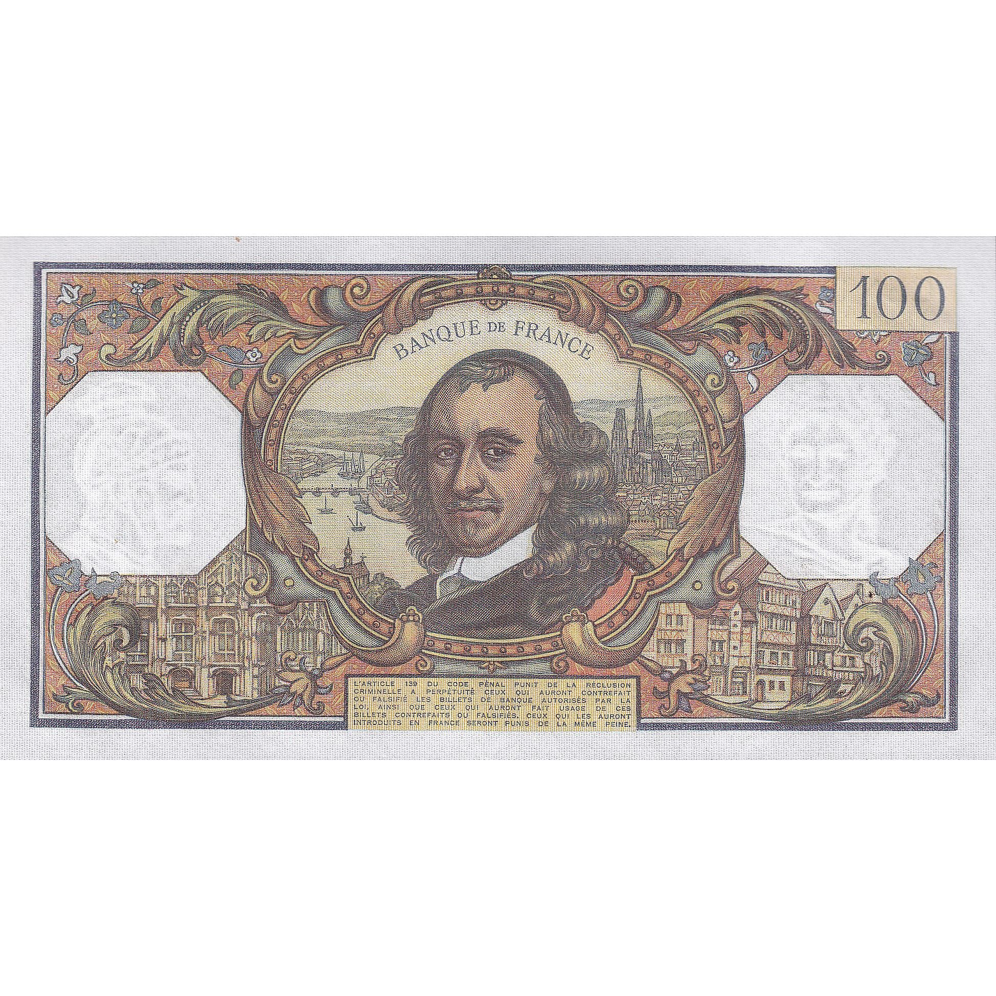 France, 100 Francs, Corneille, 1971, R.572, SUP, Fayette:65.36, KM:149d