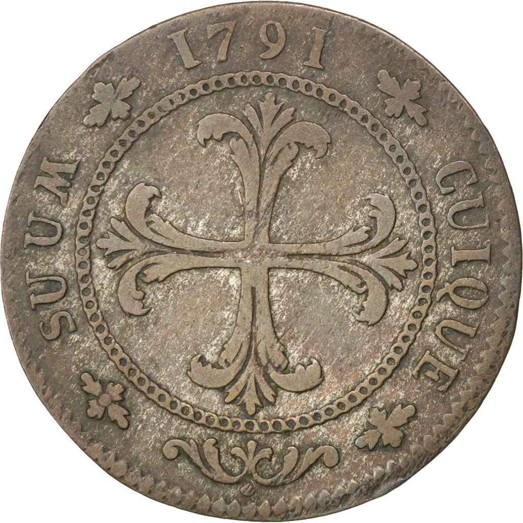 Coin, SWISS CANTONS, NEUCHATEL, 4 Kreuzer, 1791, Neuenburg, EF(40-45), Billon