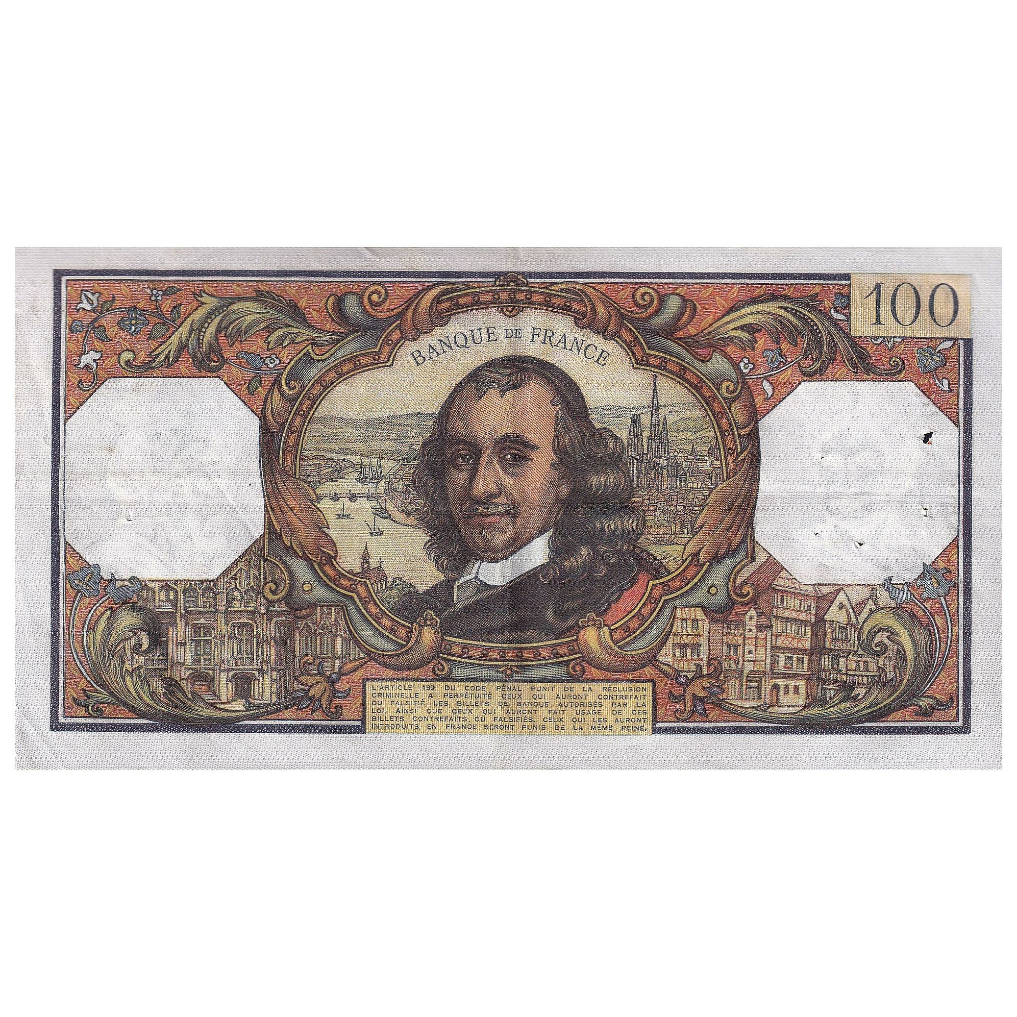 Frankreich, 100 Francs, Corneille, 1971, O.582, SS, Fayette:65.36, KM:149d