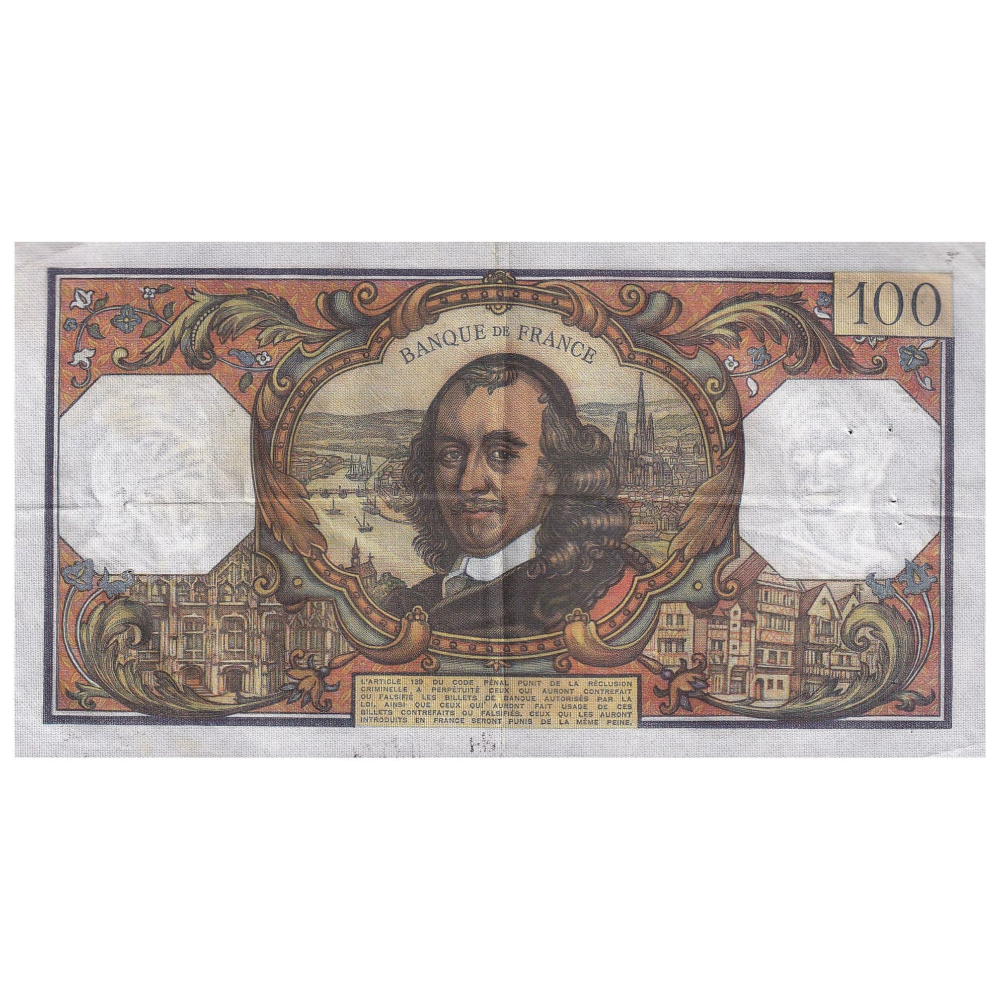 France, 100 Francs, Corneille, 1972, A.621, TTB, Fayette:65.38, KM:149d
