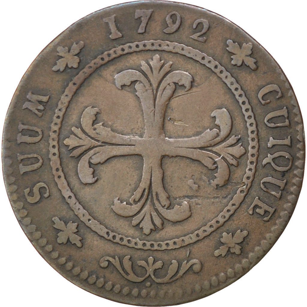 Coin, SWISS CANTONS, NEUCHATEL, 4 Kreuzer, 1792, Neuenburg, EF(40-45), Billon