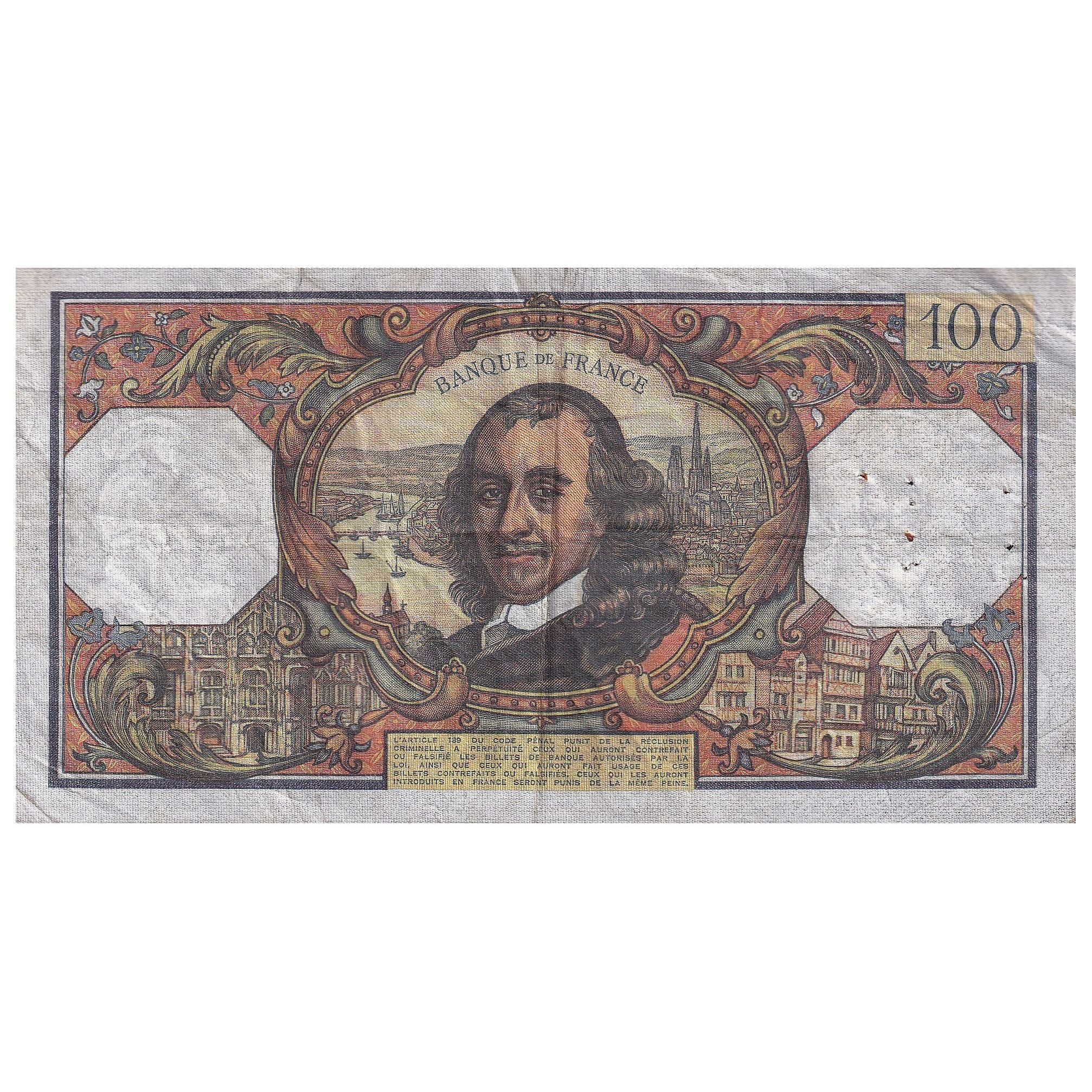 Frankrijk, 100 Francs, Corneille, 1973, W.750, TTB, Fayette:65.43, KM:149d