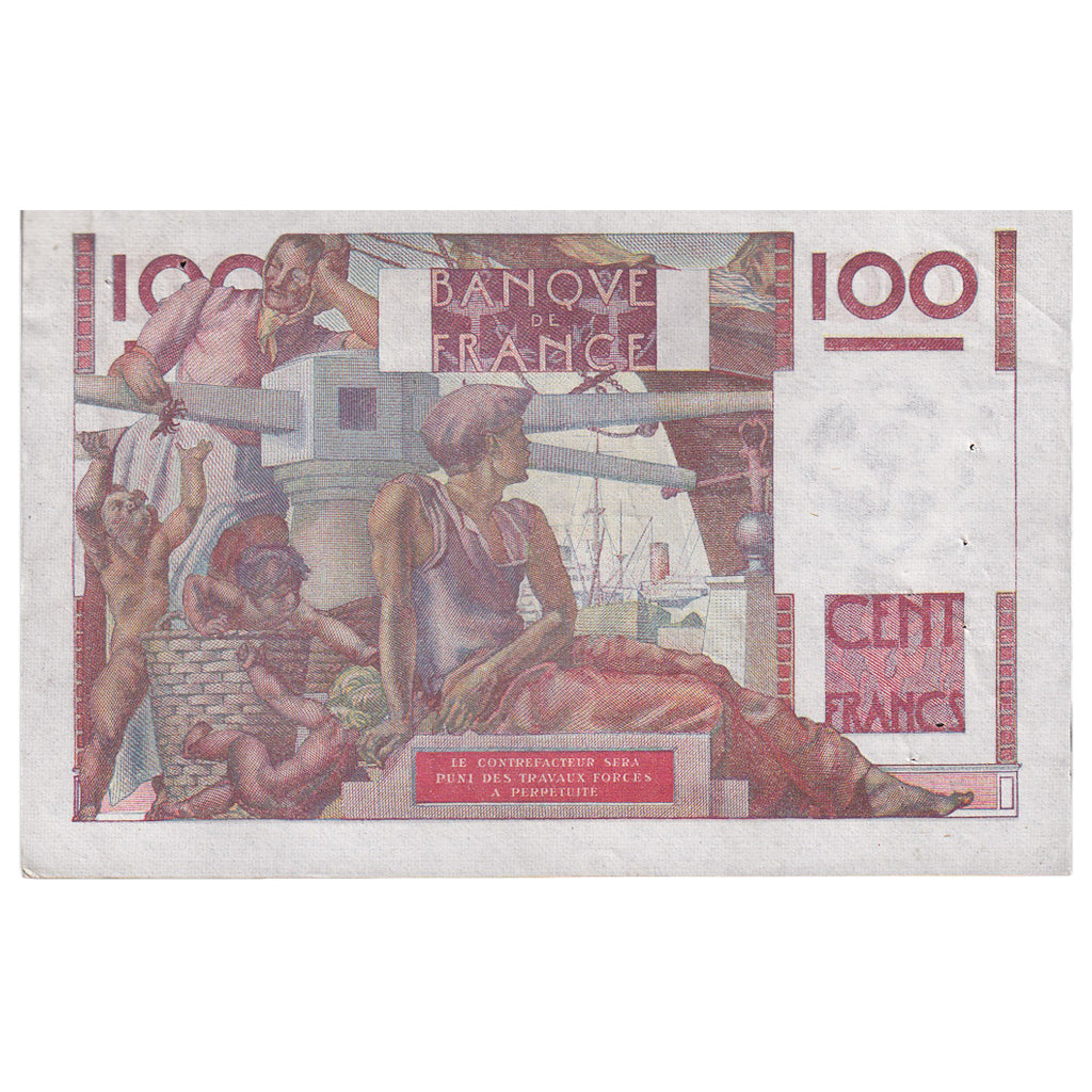 Frankrijk, 100 Francs, Jeune Paysan, 1947, B.187, TTB, Fayette:28.13, KM:128a