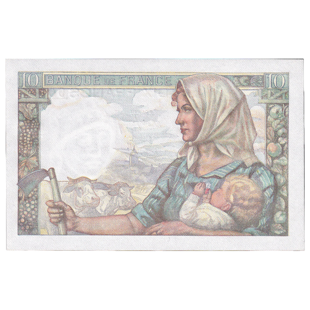 Frankrijk, 10 Francs, Mineur, 1945, E.101, NIEUW, Fayette:8.14, KM:99e