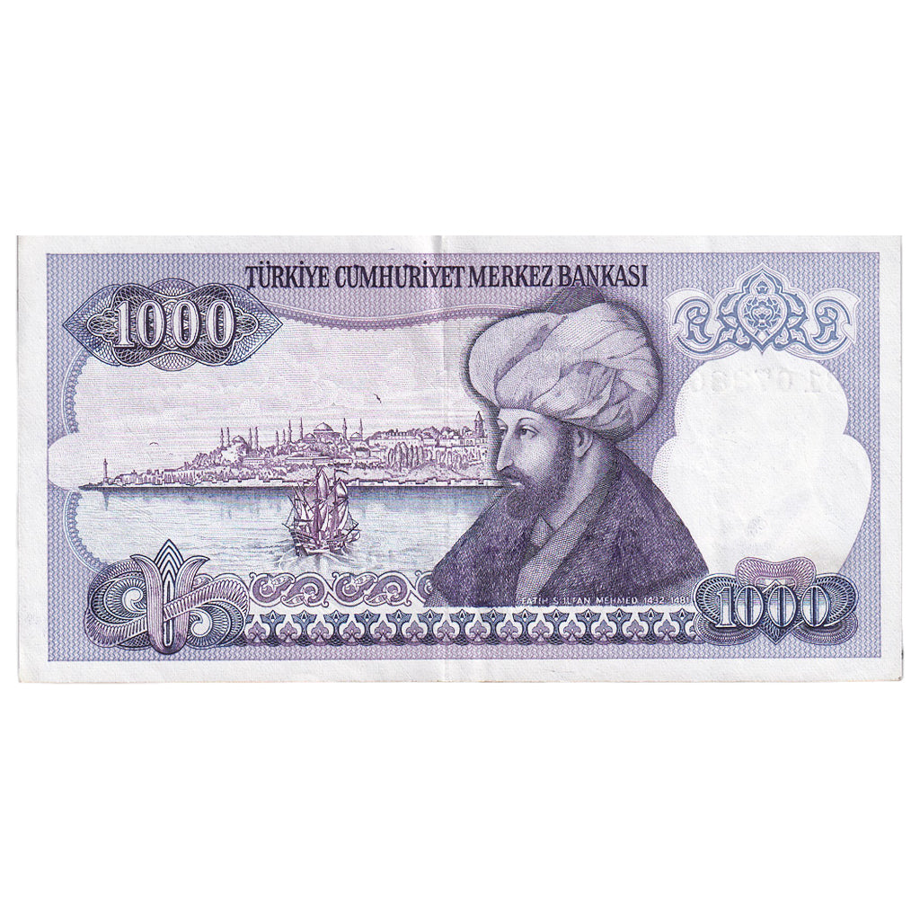 Biljet, Turkije, 1000 Lira, Undated (1988), KM:196, SUP