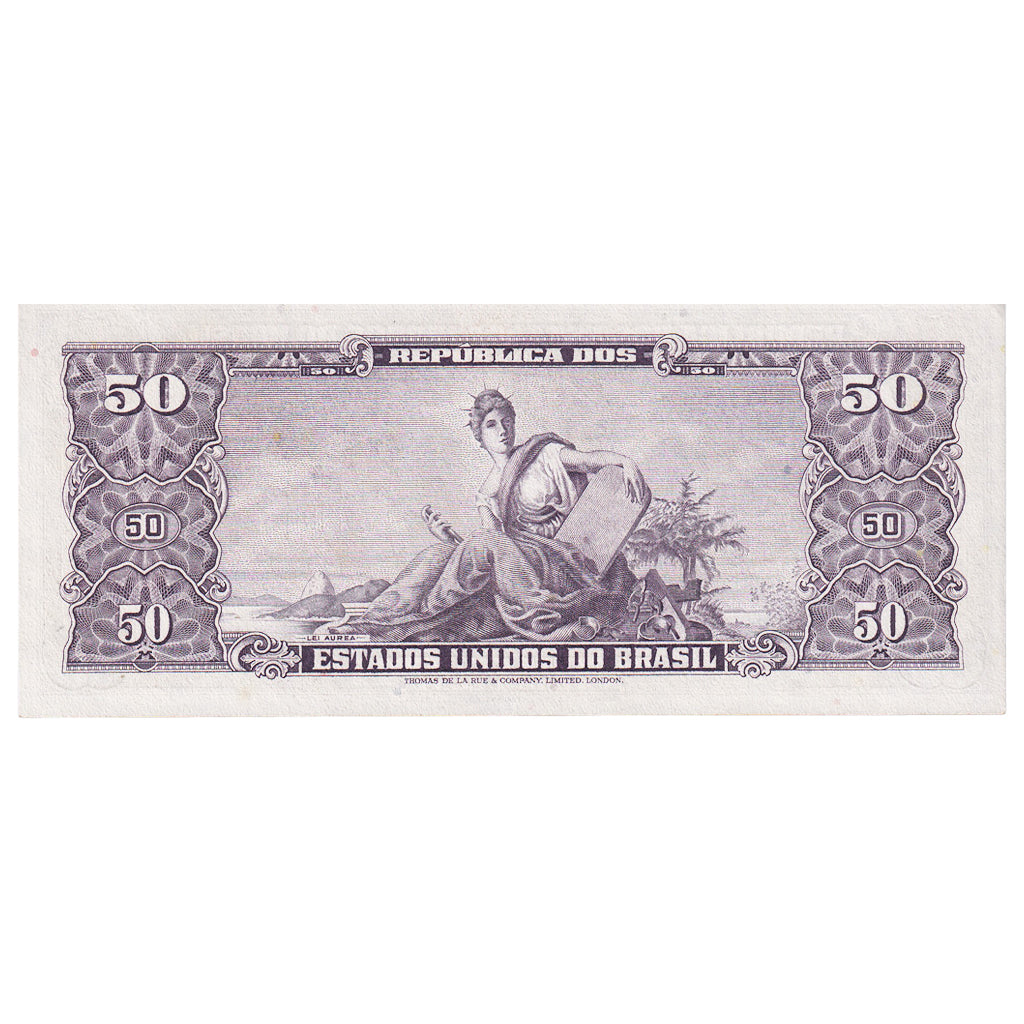 Geldschein, Brasilien, 5 Centavos on 50 Cruzeiros, 1966, KM:184a, UNZ