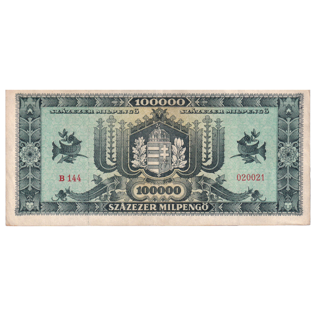 Banconote, Ungheria, 100,000 Milpengö, 1946, 1946-04-29, KM:127, SPL-