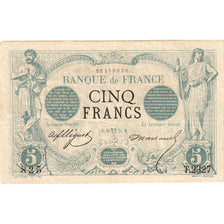 France, 5 Francs, Noir, 1873-04-11, T.2327, VF 25, PMG