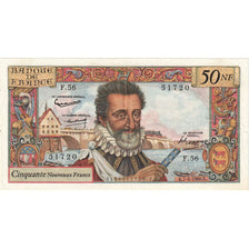 France, 50 Nouveaux Francs, Henri IV, 1960, F.56, SUP, Fayette:58.5, KM:143a
