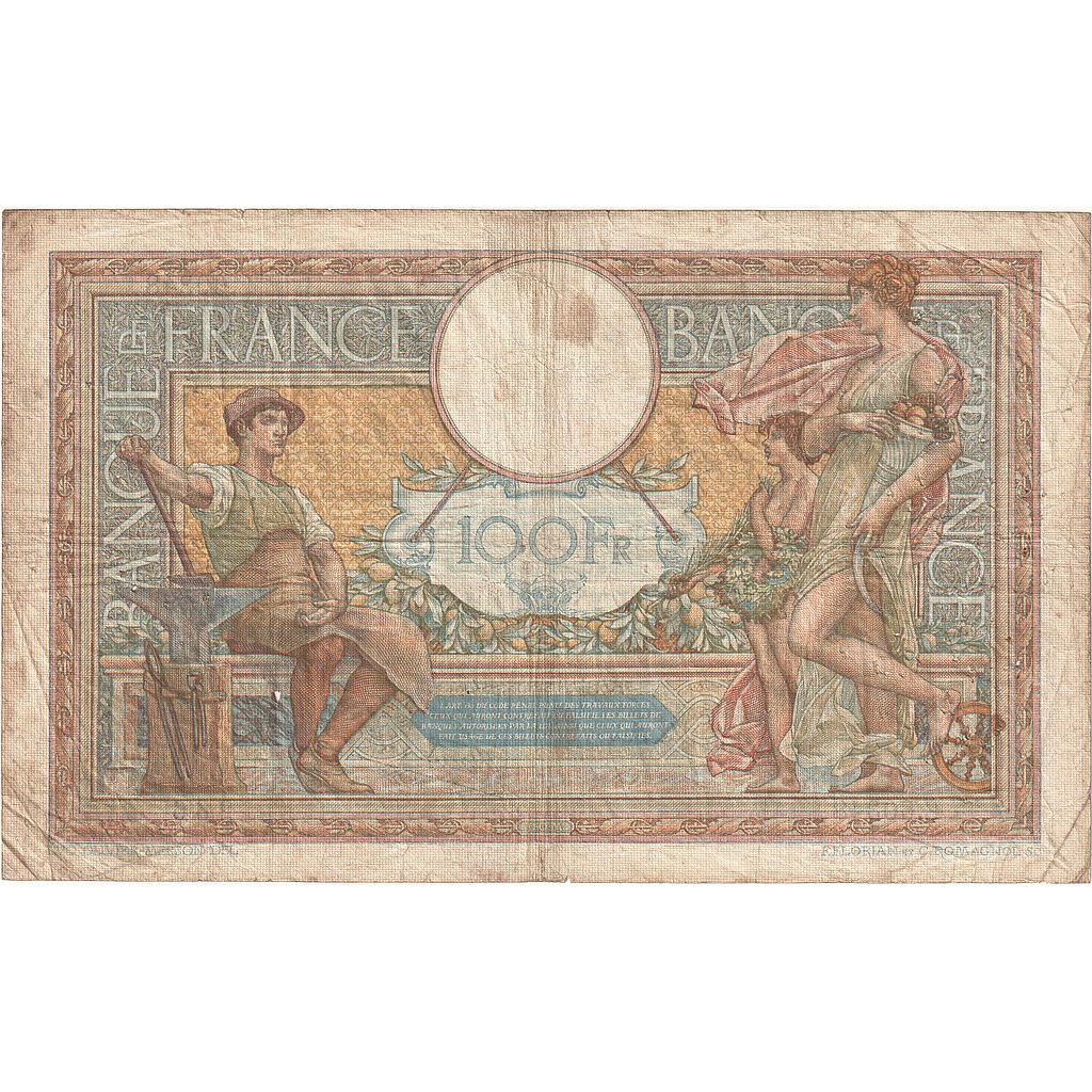 Frankreich, 100 Francs, Luc Olivier Merson, 1938, E.60348, S, Fayette:25.27