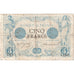 Frankrijk, 5 Francs, Noir, 1873, A.1881, B, Fayette:1.15, KM:60