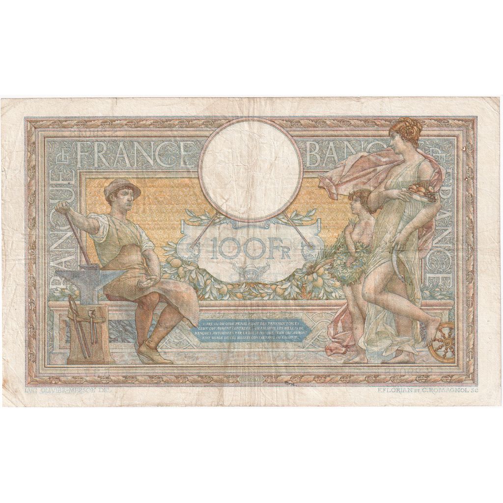 Francia, 100 Francs, Luc Olivier Merson, 1931, S.29048, BC+, Fayette:24.10