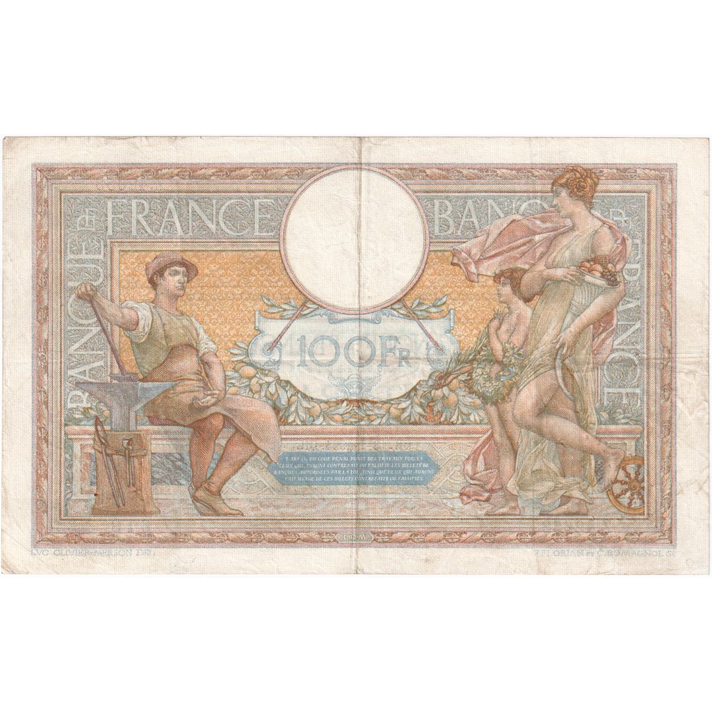Frankreich, 100 Francs, Luc Olivier Merson, 1934, Z.42653, SS+, Fayette:24.13