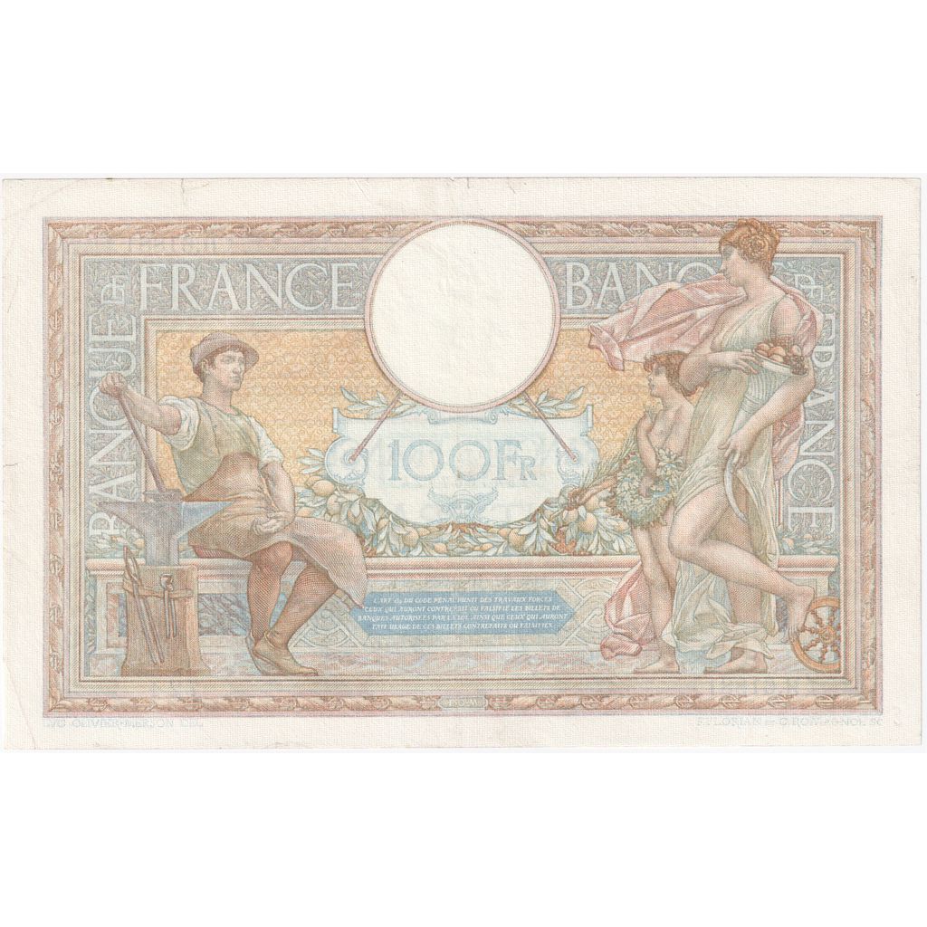France, 100 Francs, Luc Olivier Merson, 1938, H.61881, EF(40-45), Fayette:25.33