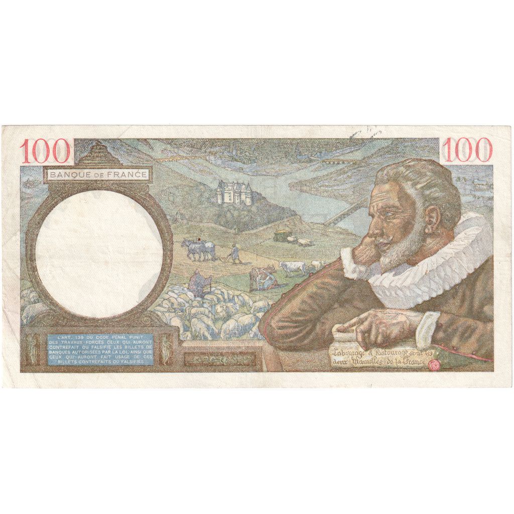 Francia, 100 Francs, Sully, 1940, M.11758, MBC, Fayette:26.31, KM:94