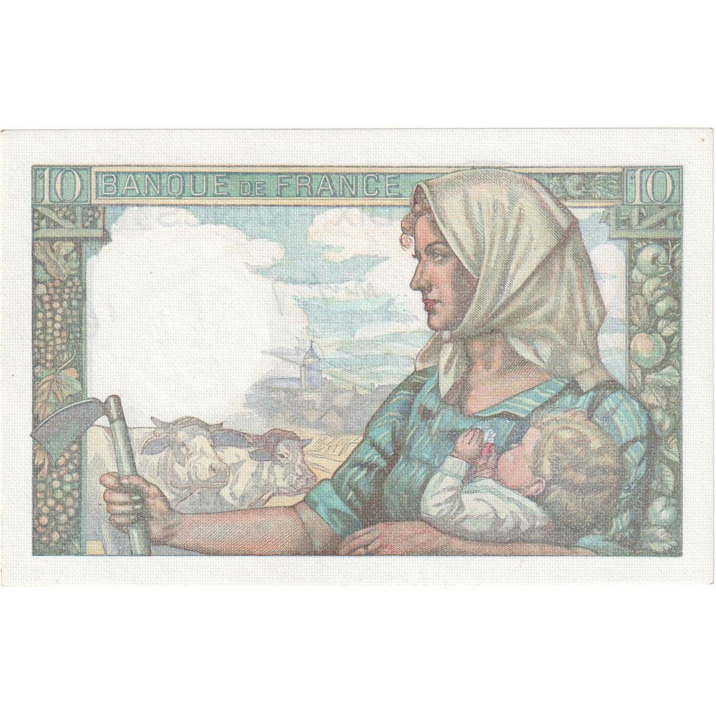 Francia, 10 Francs, Mineur, 1942, T.5, SC, Fayette:8.03, KM:99c