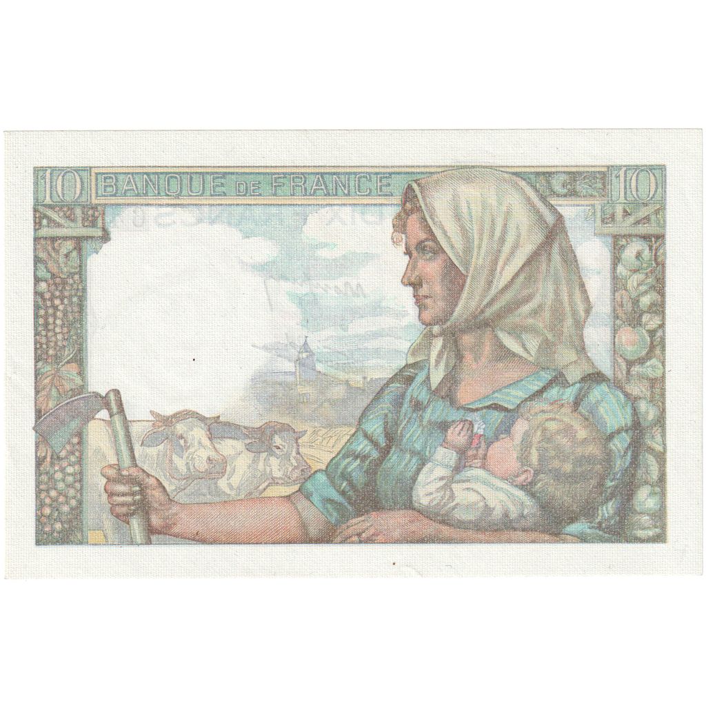 Francia, 10 Francs, Mineur, 1944, P.80, SPL-, Fayette:8.11, KM:99c