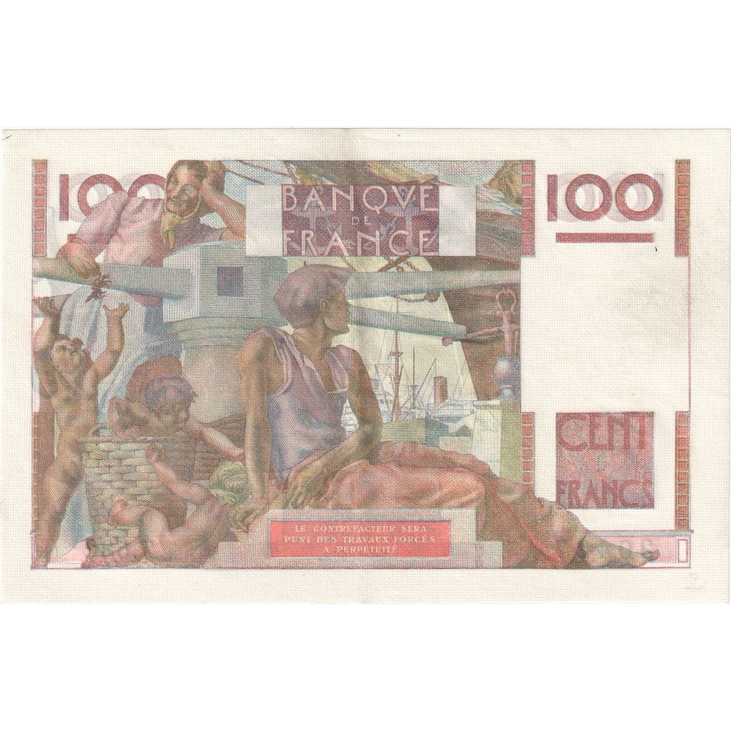 Francia, 100 Francs, Jeune Paysan, 1953, T.532, SPL-, Fayette:28.35, KM:128d