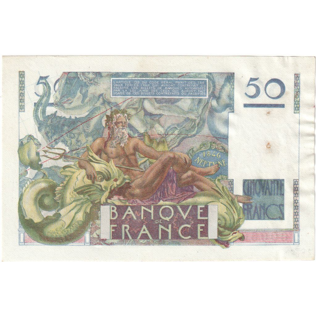 Frankrijk, 50 Francs, Le Verrier, 1949-11-03, Q.139, TTB+