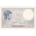 Francia, 5 Francs, Violet, 1923, D.13941, MBC+, Fayette:3.7, KM:72c