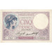 Frankrijk, 5 Francs, Violet, 1933, O.55922, SUP, Fayette:3.17, KM:72e