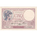 Frankrijk, 5 Francs, Violet, 1939, T.64320, TTB+, Fayette:04.12, KM:83